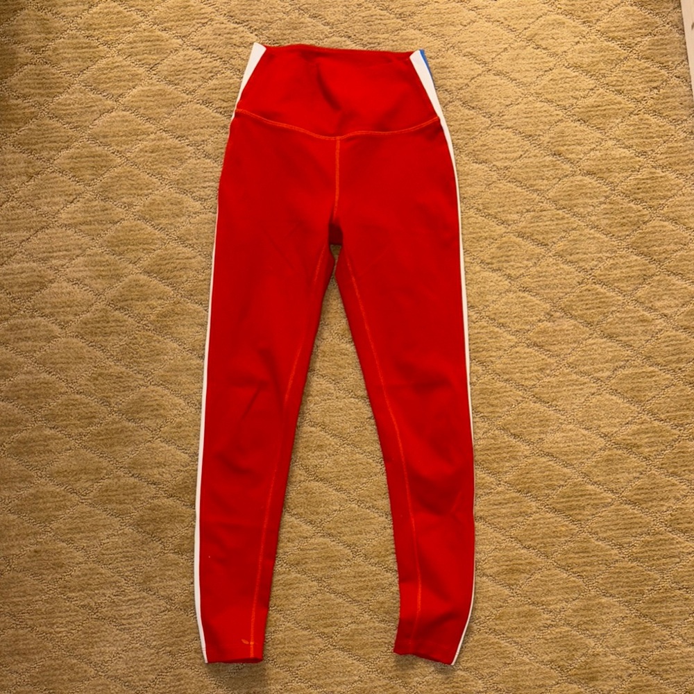 Split59 red white and blue leggings